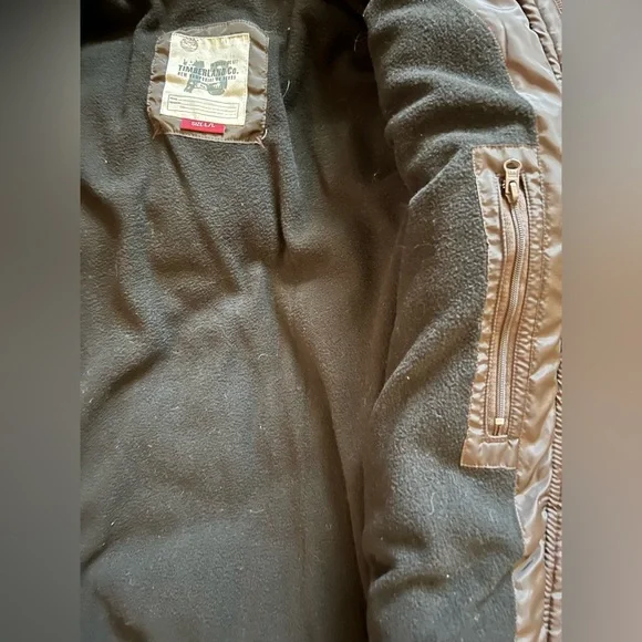 NWT. Timberland Dark Brown Puffer Coat. Sz L. - Picture 11 of 15